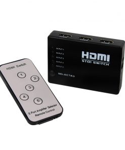 OkTech OK-SHDMI100 Switch Conmutador HDMI 4K 5 Puertos (con Mando a Distancia)