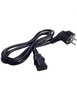 OkTech OK-CPW200 Cable Alimentacion IEC PC a Schuko CEE7 Macho/Macho 1.8m Negro