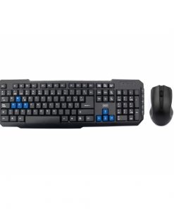 3GO COMBODRILEW2 Combo Raton + Teclado Multimedia USB Inalambricos Drile Negro