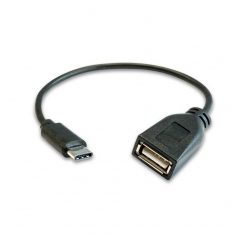 3GO C135 Cable OTG USB-A Hembra a USB-C 2.0 Macho 28+24 Apantallado 20cm