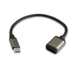 3GO C136 Cable OTG USB-A Hembra a USB-C 3.0 Macho 32+24 AP+AL 20cm