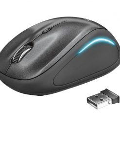 Trust 22333 Raton  Inalambrico USB 1600dpi Yvi FX con Iluminacion LED Negro