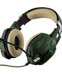 Trust 20865 Auriculares con Microfono Gaming GXT 322C Carus Verde