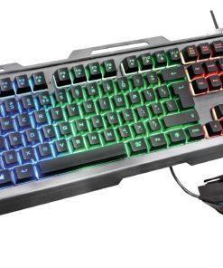 Trust 22460 Teclado USB Gaming + Raton USB Gaming 3200dpi GXT 845 Tural
