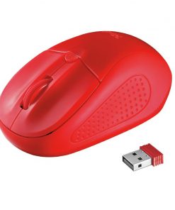 Trust 20787 Raton Inalambrico USB 1600dpi Primo Rojo