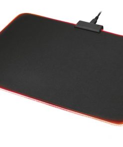 Trust 23063 Alfombrilla Raton Flexible con LED GXT 762 Glide Negra
